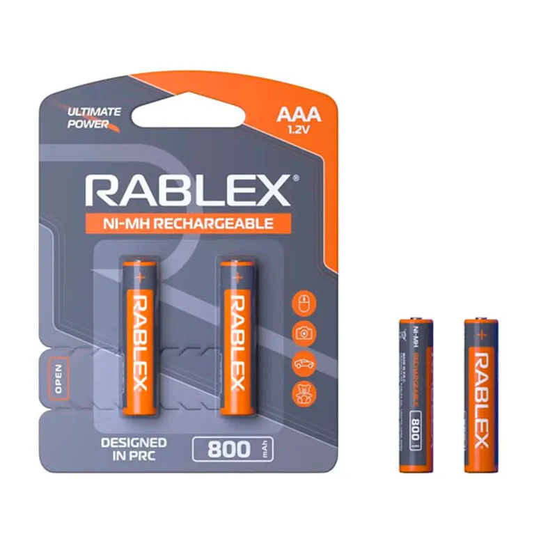 Акумулятор Rablex AAA (R03) 800mAh 2 шт. - зображення 1