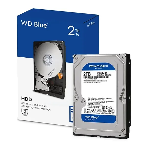 Накопичувач HDD SATA 2.0TB WD Blue 7200rpm 256MB (WD20EZBX) - мініатюра 3