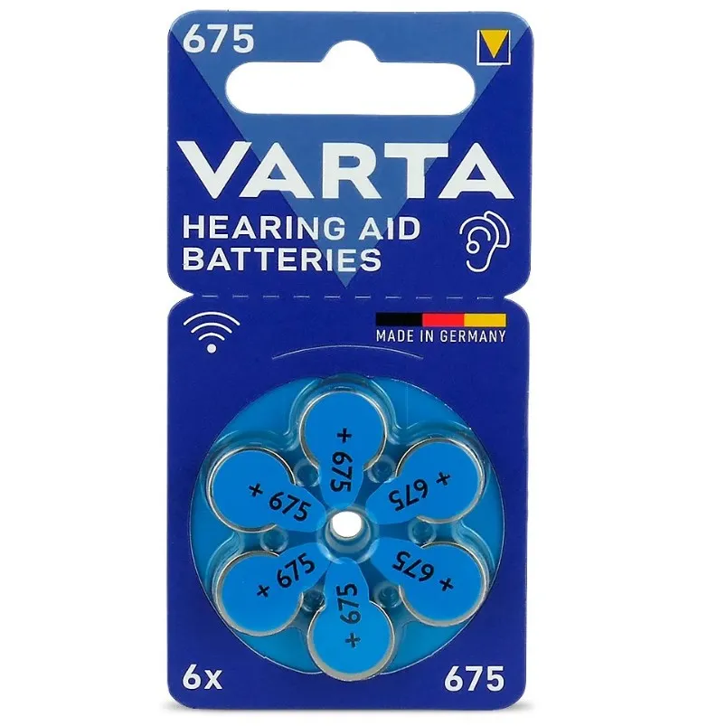 Батарейка Varta 675 PR44 BL 6 шт. (для слухових апаратів) - зображення 1