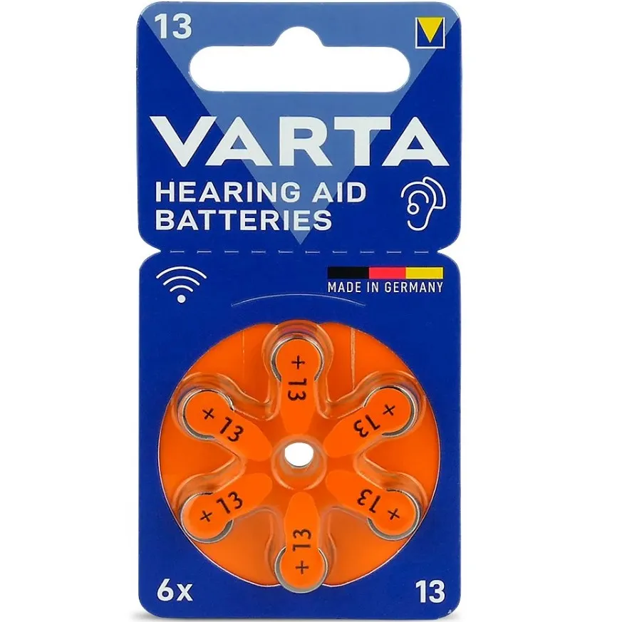 Батарейка Varta 13 PR48 BL 6 шт. (для слухових апаратів) - зображення 1