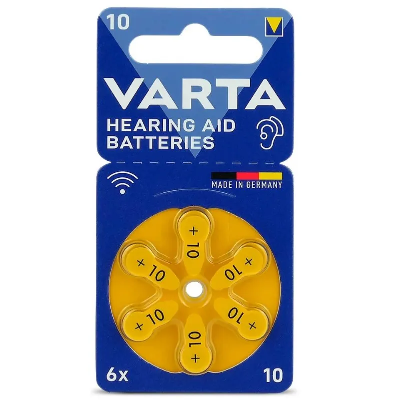 Батарейка Varta 10 PR70 BL 6 шт. (для слухових апаратів) - зображення 1