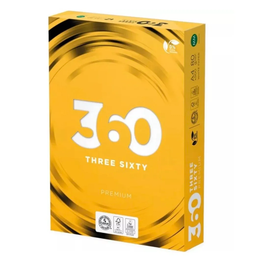 Папір 360 Premium 80г/м2, A4, 500л, class B, білизна 161% CIE - зображення 1