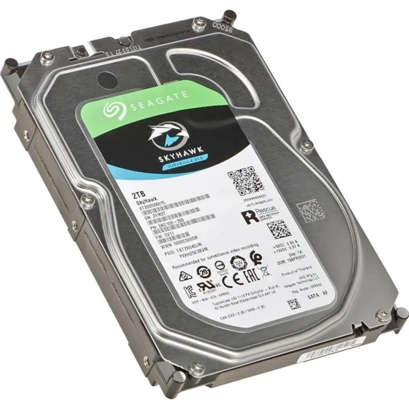 Накопичувач HDD SATA 2.0TB Seagate SkyHawk Surveillance 256MB (ST2000VX015) - мініатюра 2