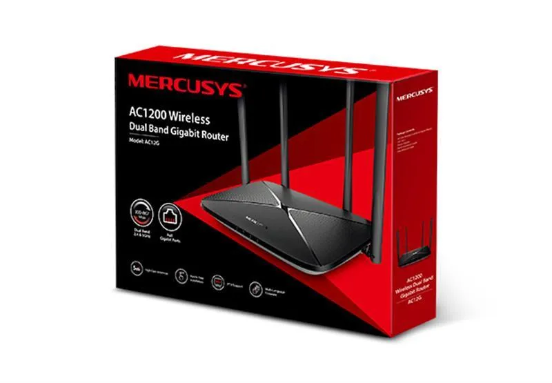 Бездротовий маршрутизатор Mercusys AC12G - мініатюра 2