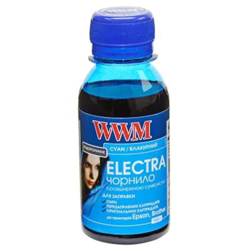 Чорнило WWM Epson Universal Electra Cyan (EU/C-2) 100г - зображення 1