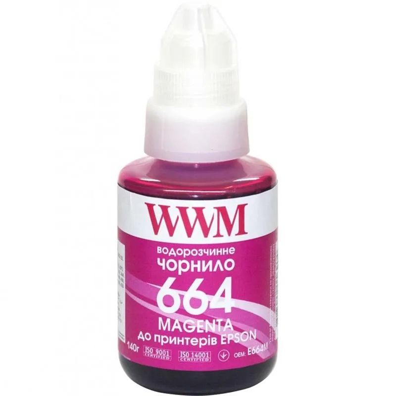 Чорнило WWM Epson L110/210/300 Magenta (E664M) 140г - зображення 1