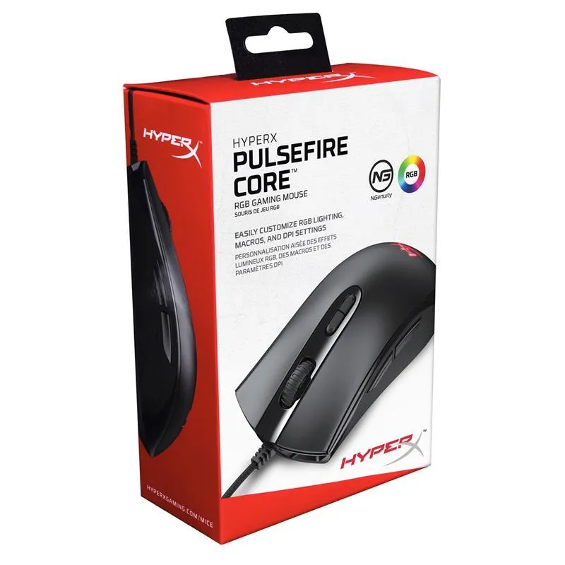 Миша HyperX Pulsefire Core RGB Black (4P4F8AA) - мініатюра 2