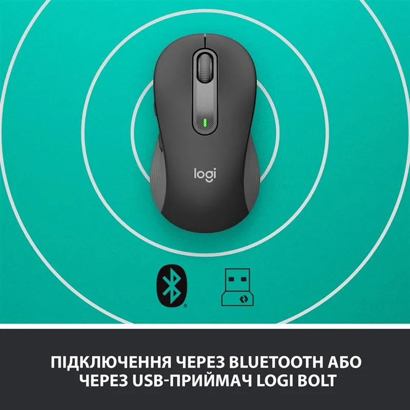 Миша бездротова Logitech Signature M650 Graphite (910-006253) - мініатюра 5