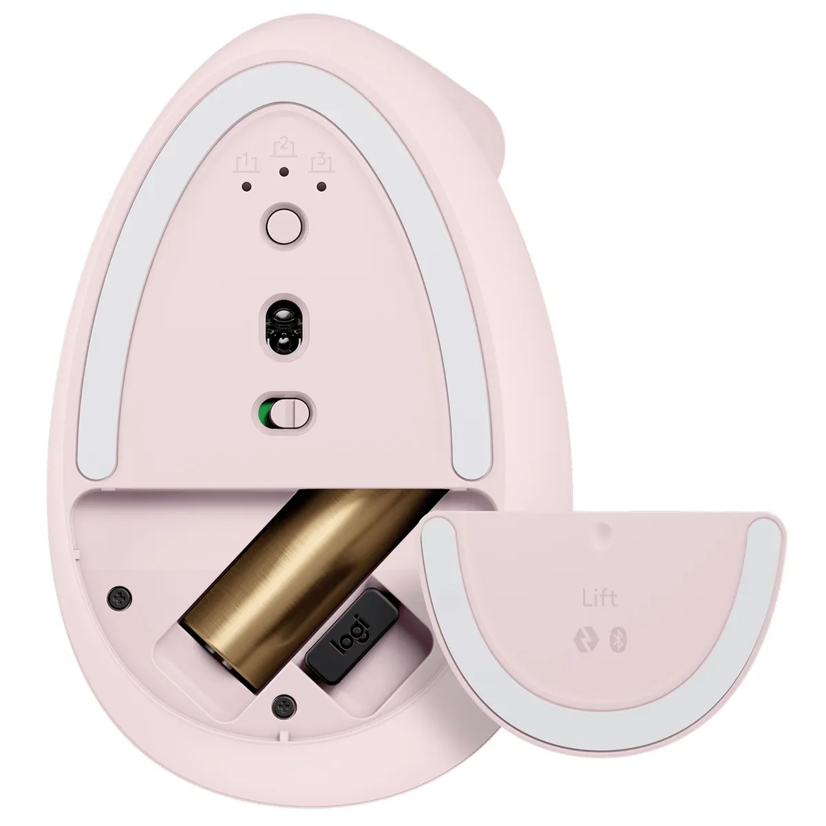 Миша бездротова Logitech Lift Vertical Ergonomic Rose (910-006478) - мініатюра 5