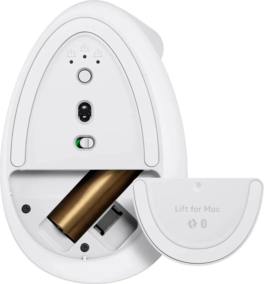 Миша бездротова Logitech Lift for Mac Vertical Ergonomic White (910-006477) - мініатюра 7