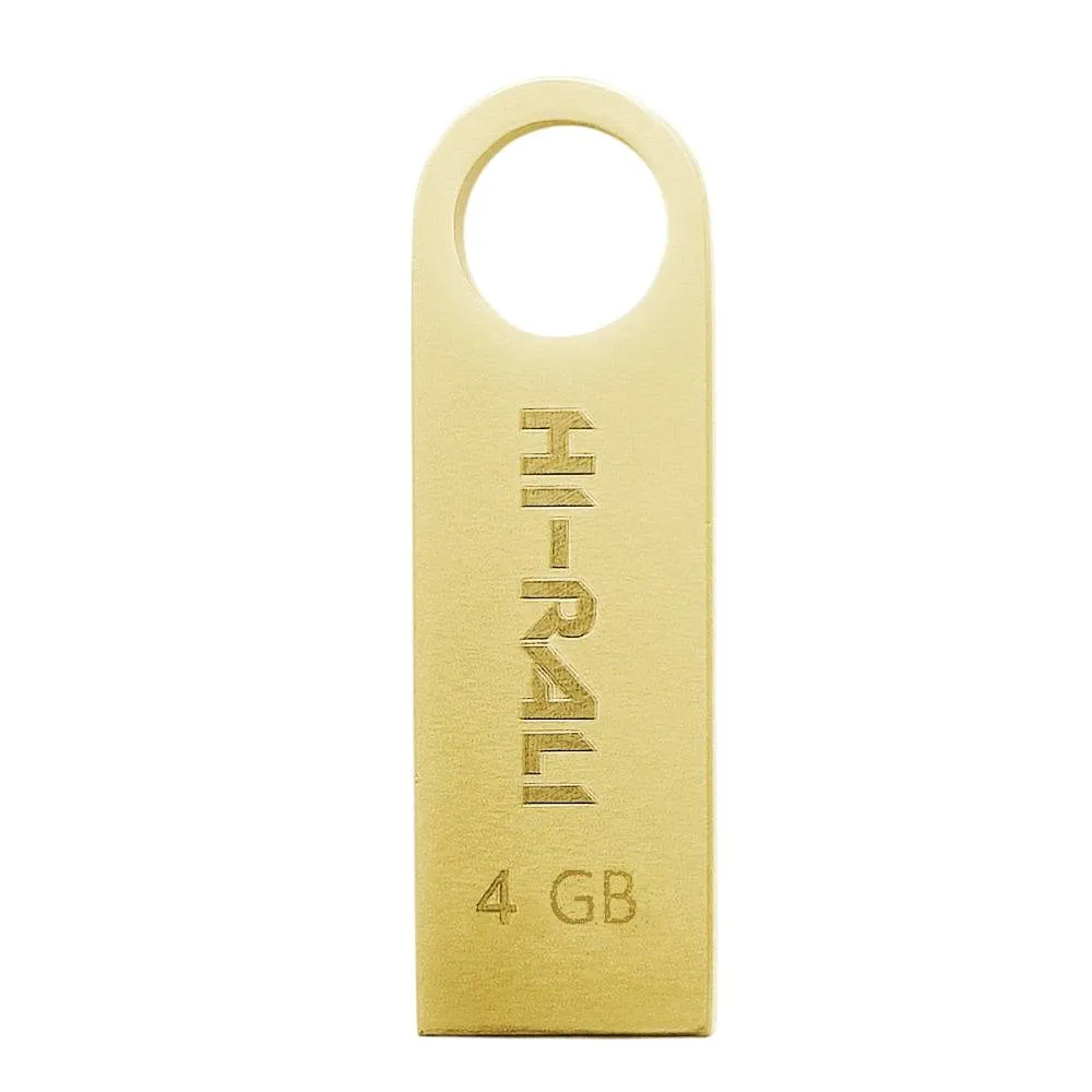 Флеш-накопичувач USB 4GB Hi-Rali Shuttle Series Gold (HI-4GBSHGD) - зображення 1