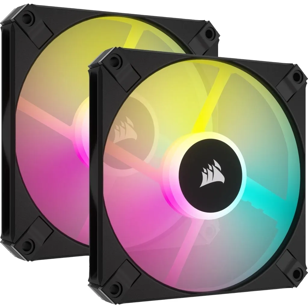 Вентилятор Corsair iCUE AF120 RGB Slim Black Dual Fan Kit (CO-9050163-WW) - зображення 1