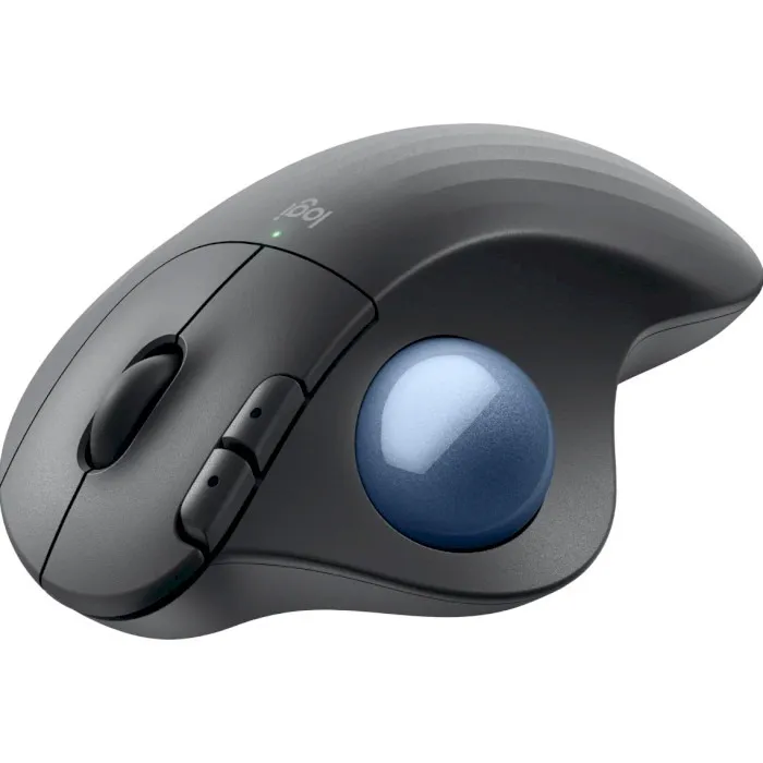 Миша бездротова Logitech Ergo M575S Graphite + Blue Ball (910-007029) - мініатюра 3