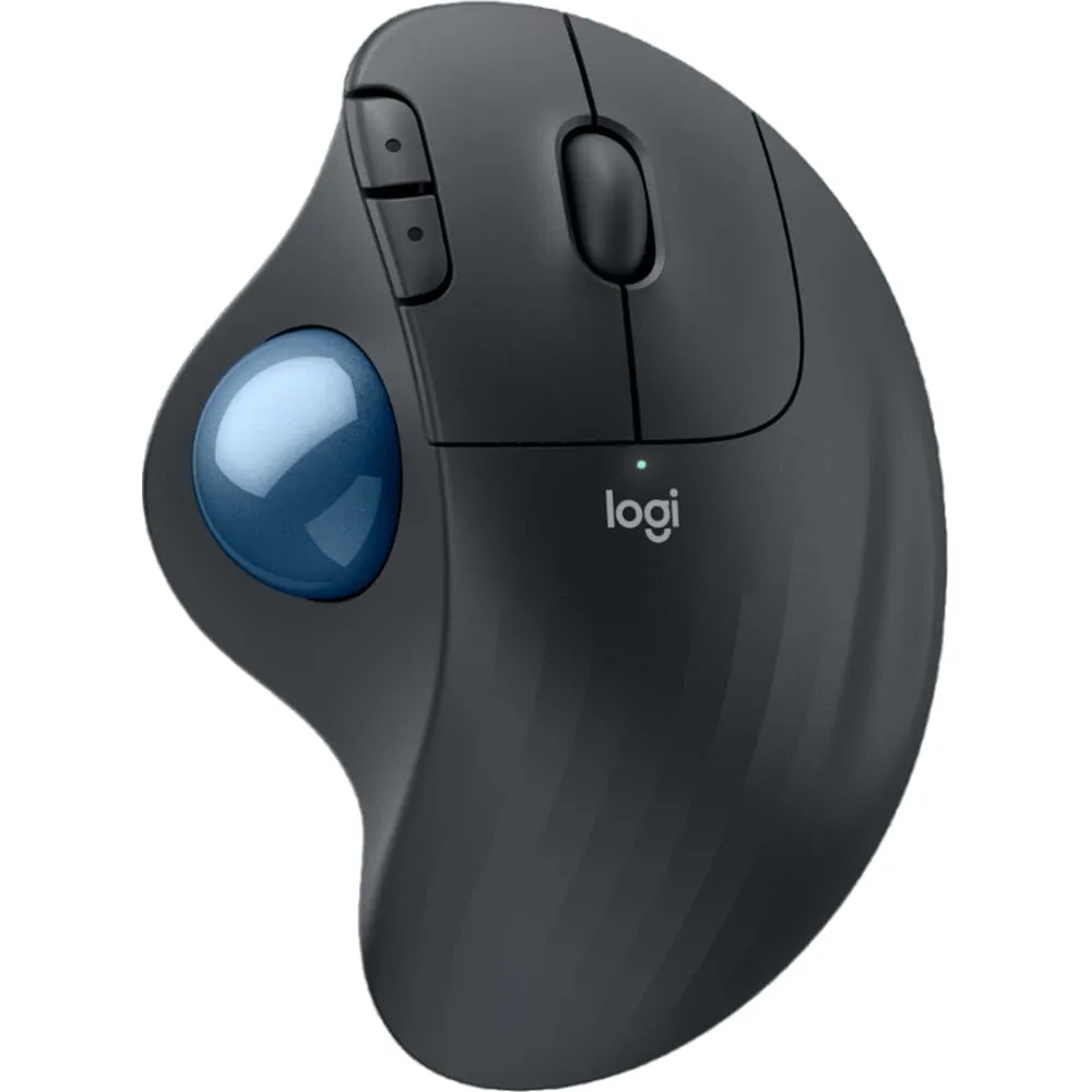 Миша бездротова Logitech Ergo M575S Graphite + Blue Ball (910-007029) - мініатюра 6