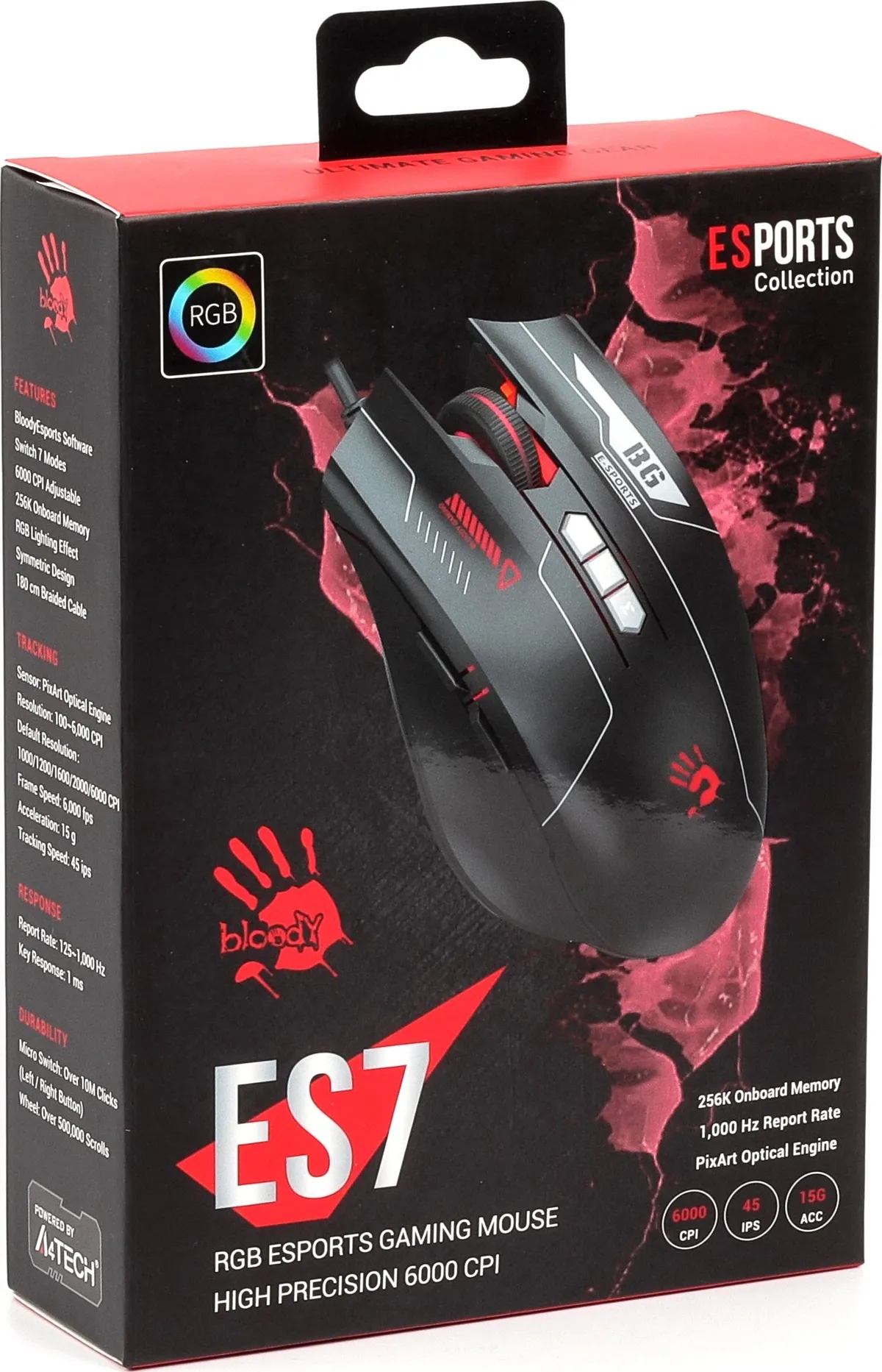 Миша A4Tech ES7 Bloody Esports Black - мініатюра 7