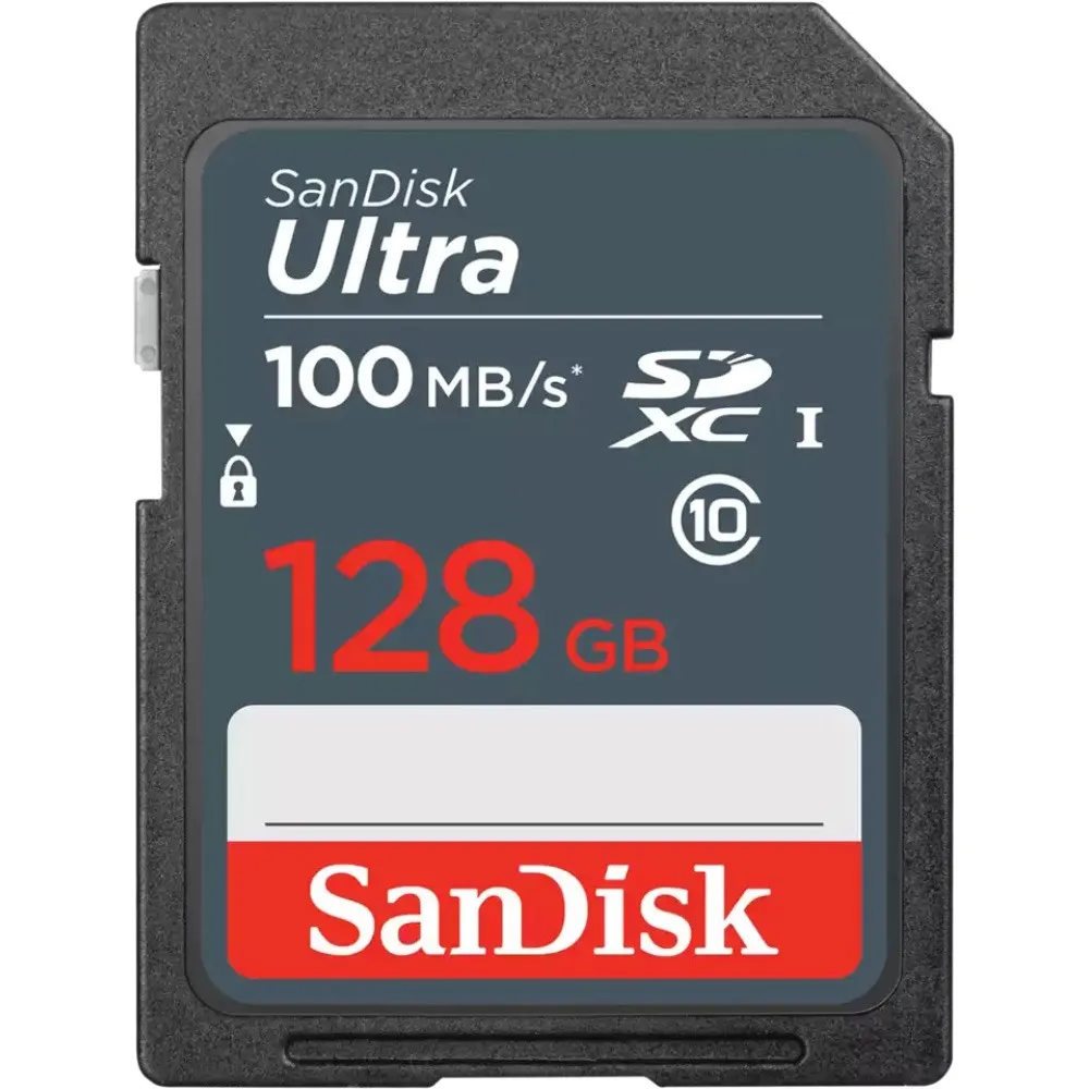 Карта пам`яті SDXC 128GB UHS-I Class 10 SanDisk Ultra R100MB/s (SDSDUNR-128G-GN3IN) - зображення 1