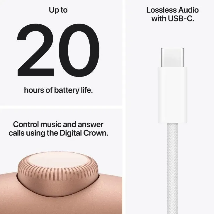 Bluetooth-гарнітура Apple AirPods Max 2 Orange (MHWN4ZE/A) - мініатюра 4