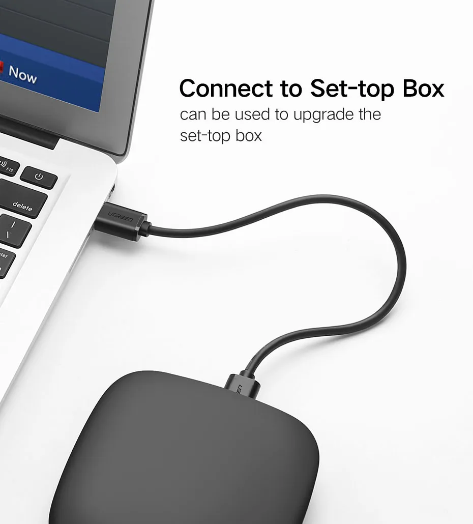 Кабель Ugreen US102 USB - USB (AM/AM), 0.5 м, Black (10308) - мініатюра 3