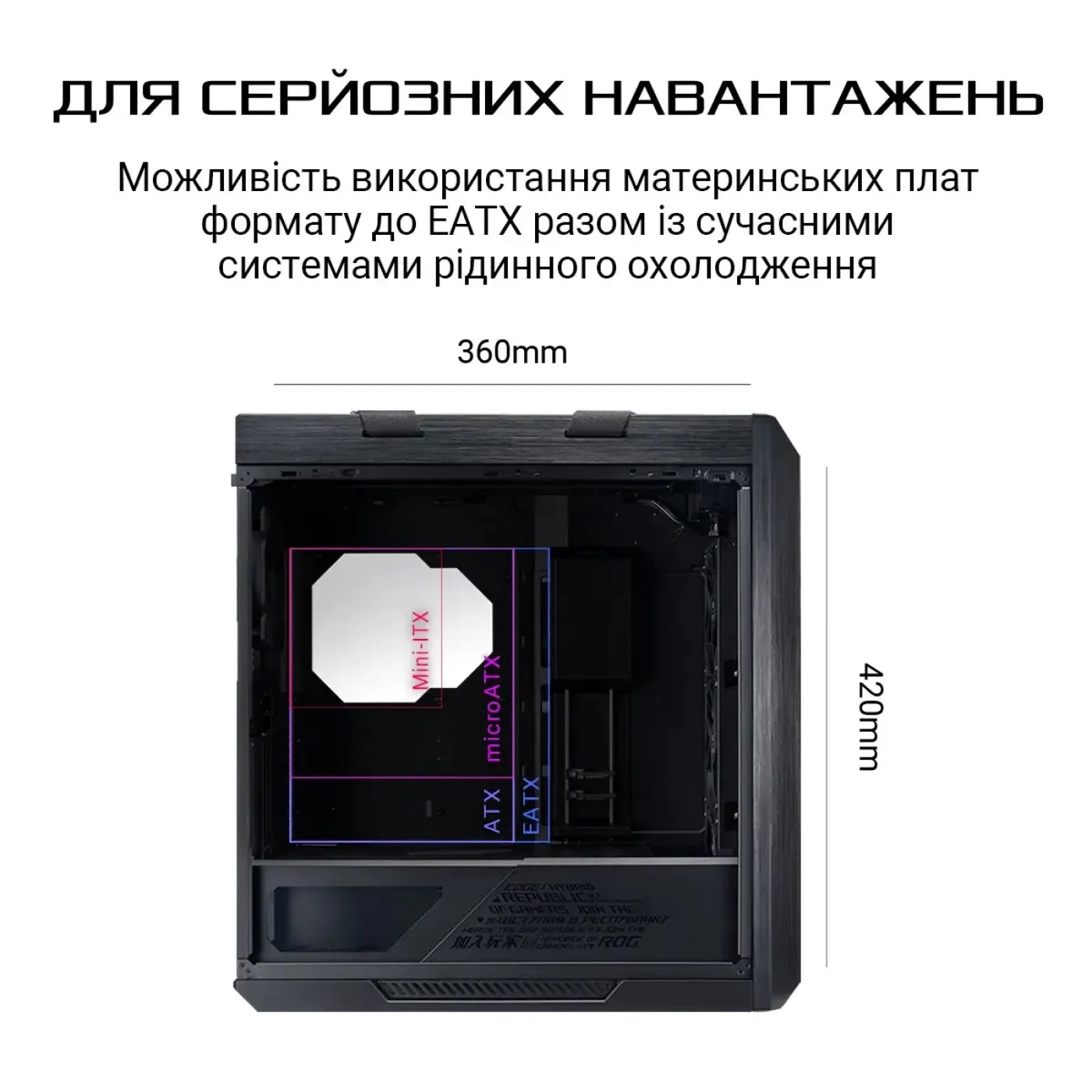 Корпус Asus ROG Strix Helios GX601 Black без БЖ (90DC0020-B39000) - мініатюра 12