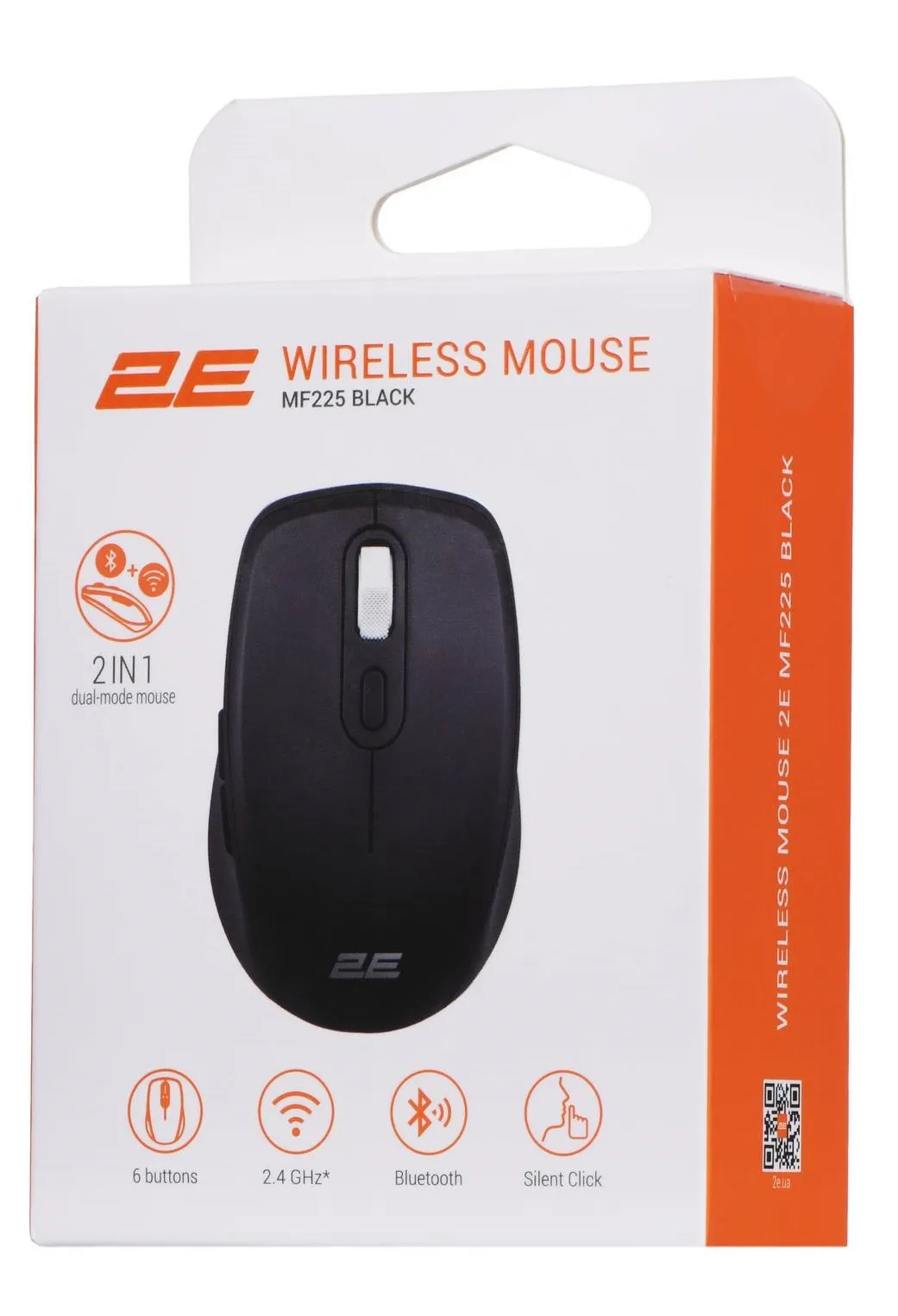 Миша бездротова 2E MF225 Silent WL BT Black (2E-MF225WBK) - мініатюра 3