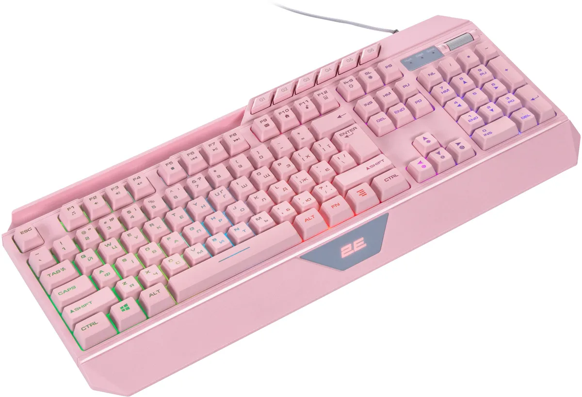 Клавіатура 2E Gaming KG315 RGB USB Pink Ukr (2E-KG315UPK) - мініатюра 2