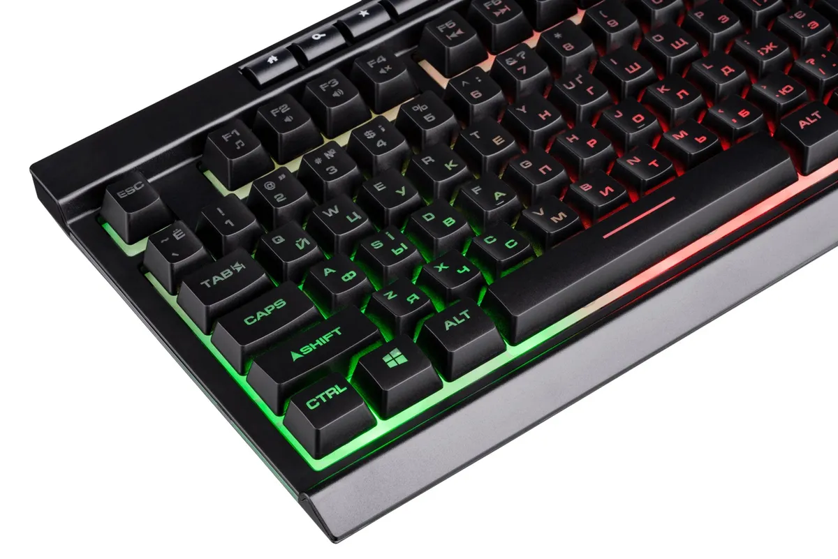 Клавіатура 2E Gaming KG300UB LED Ukr Black (2E-KG300UB) - мініатюра 3