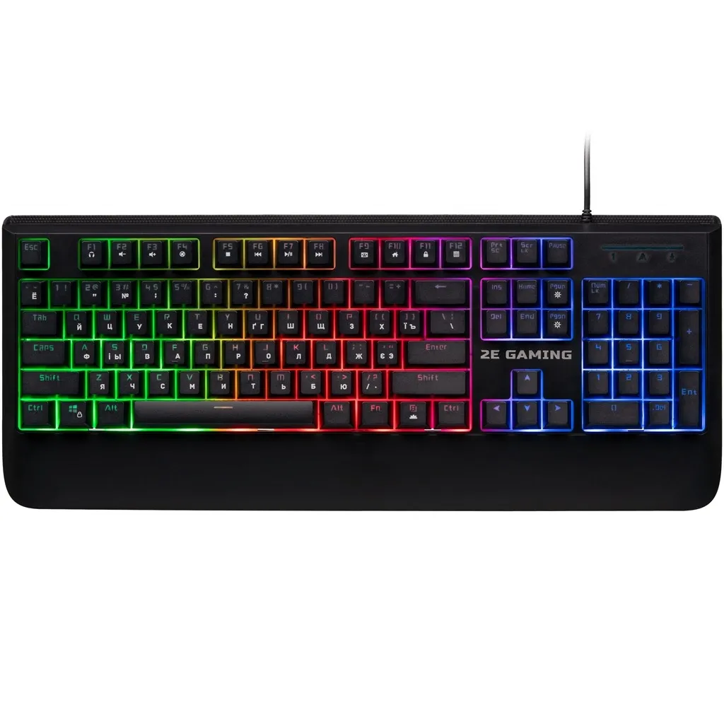 Клавіатура 2E Gaming KG325UB LED Ukr Black (2E-KG325UB) - зображення 1