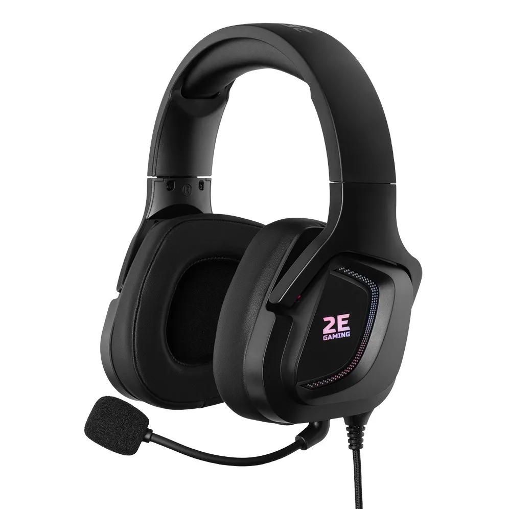 Гарнітура 2E Gaming HG340 RGB 7.1 Black (2E-HG340BK-7.1) - зображення 1