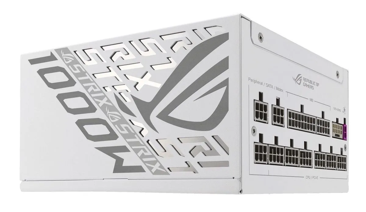 Блок живлення Asus ROG Strix 1000P Gaming White (90YE00W9-B0NA00) - мініатюра 10