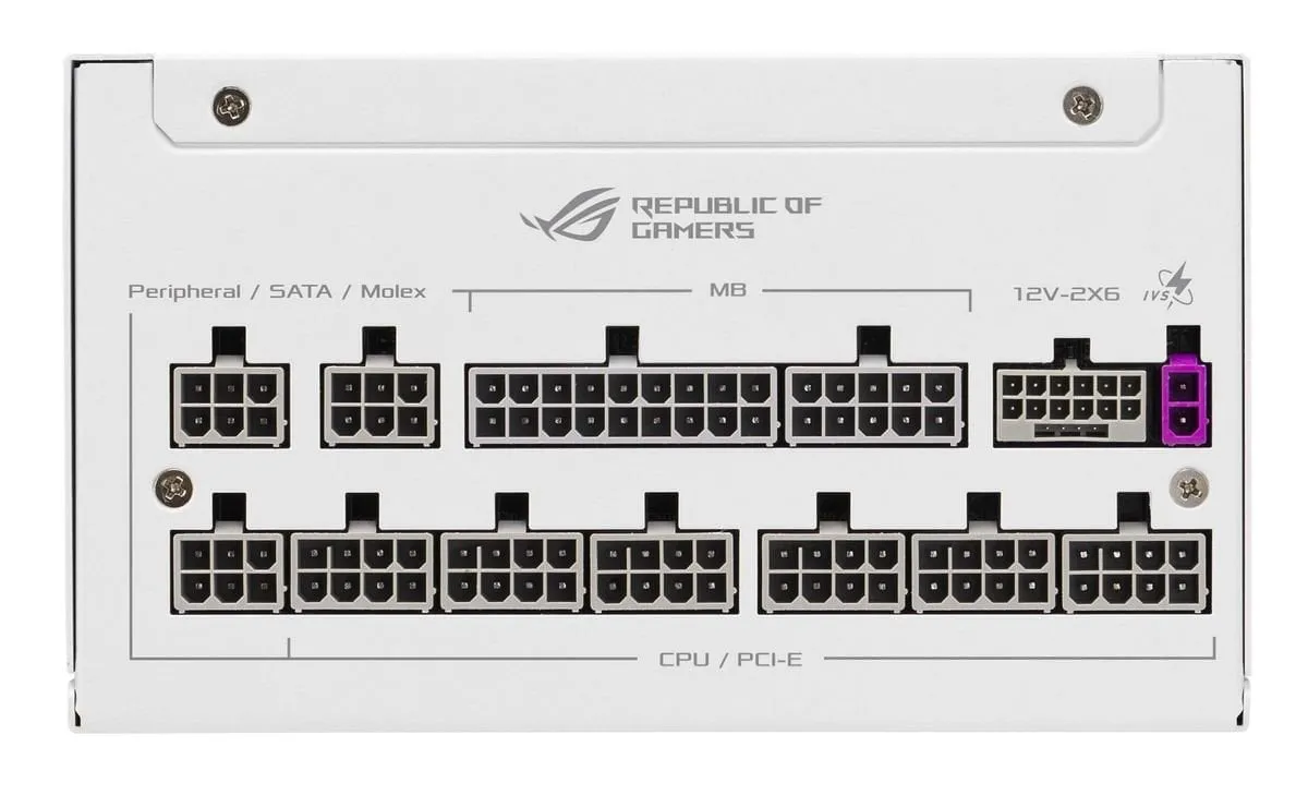 Блок живлення Asus ROG Strix 1000P Gaming White (90YE00W9-B0NA00) - мініатюра 6