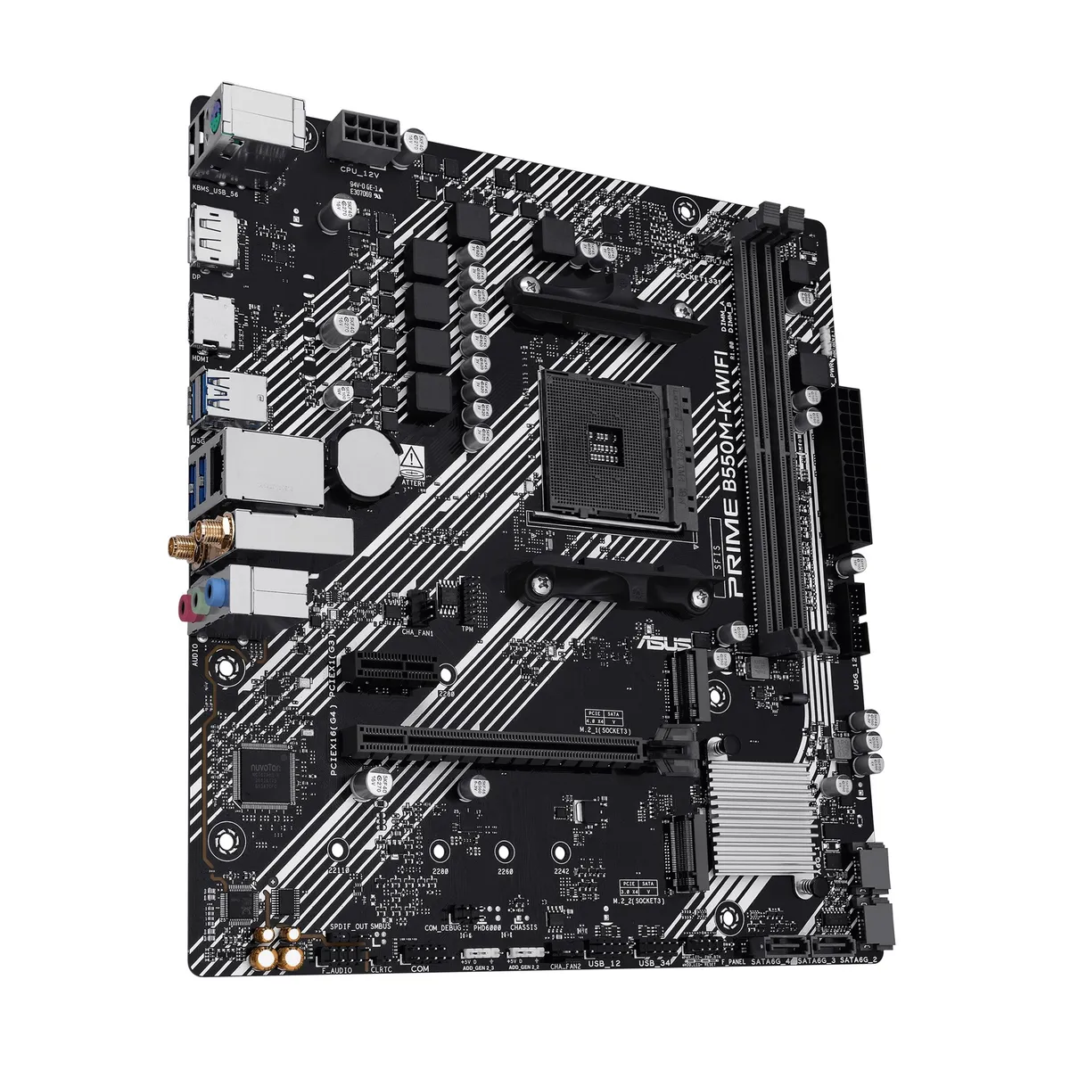 Материнська плата Asus Prime B550M-K WiFi Socket AM4 - мініатюра 4