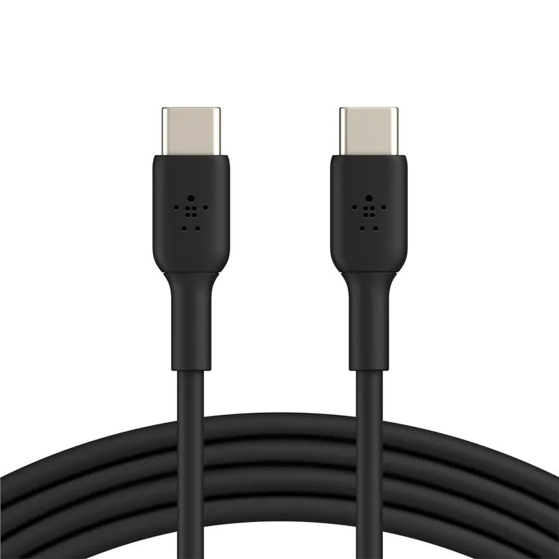 Кабель Belkin USB Type-C-USB Type-C, 1м Black (CAB003BT1MBK) - зображення 1