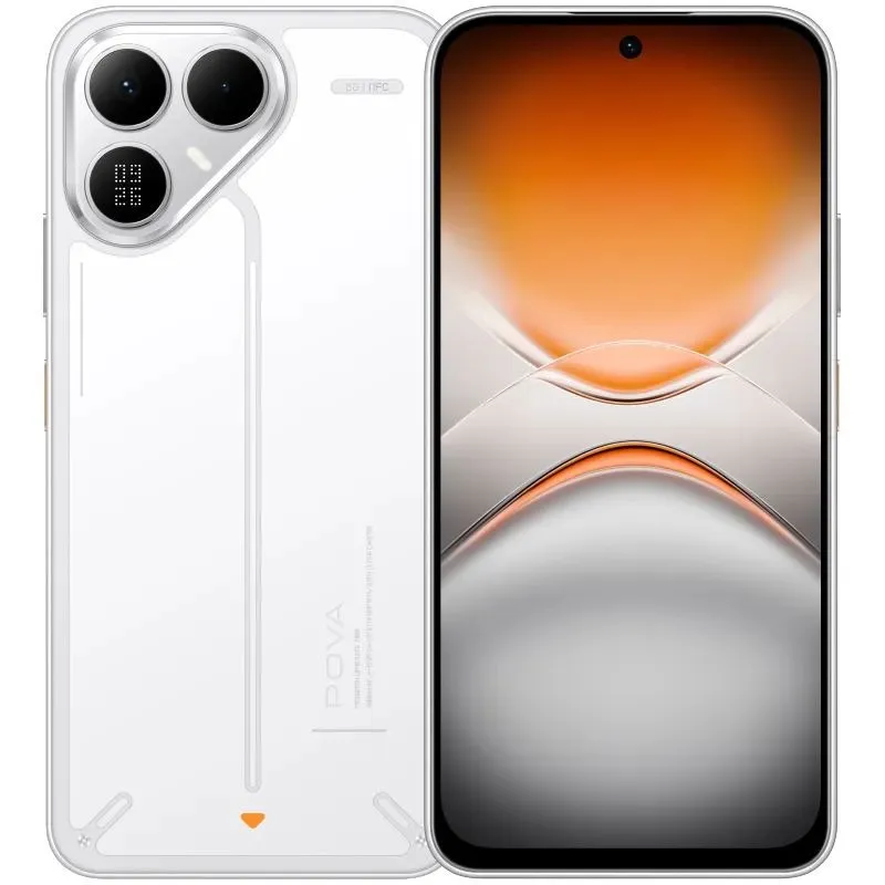 Смартфон Tecno Pova 8 5G (LK6) 8/128GB Arc White (4894947132292) - мініатюра 2