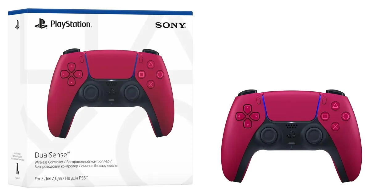 Геймпад бездротовий Sony PlayStation 5 DualSense Cosmic Red (1000050249) - мініатюра 5