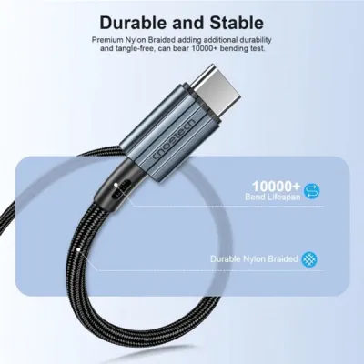 Дата кабель USB-C to USB-C 1.2m USB 2.0 60W Choetech (XCC-1014-BK) - мініатюра 3