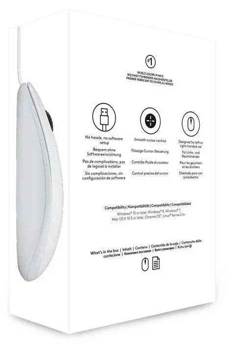 Мишка Logitech B100 White (910-003360) - зображення 1