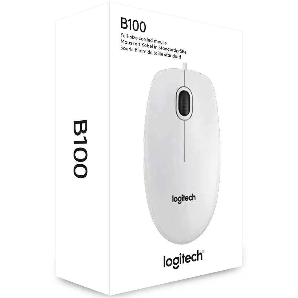Мишка Logitech B100 White (910-003360) - мініатюра 3
