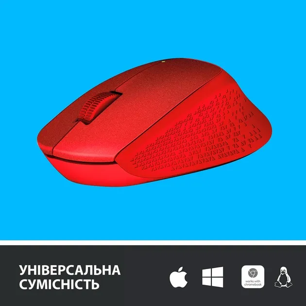 Миша бездротова Logitech M330 Silent Plus Red (910-004911) - мініатюра 3