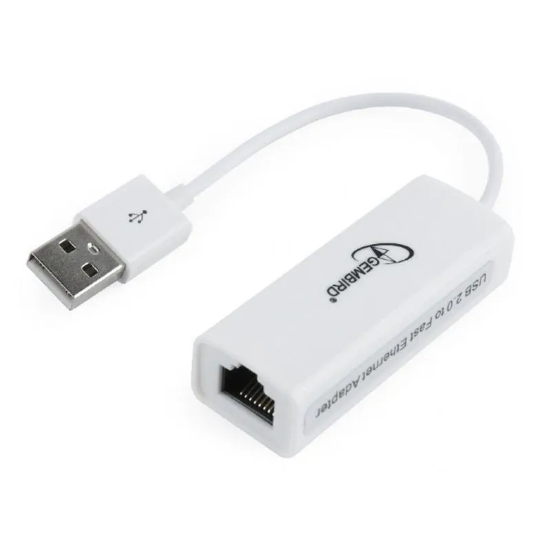 Мережевий адаптер Gembird (NIC-U2-02) USB - Fast Ethernet, білий - зображення 1