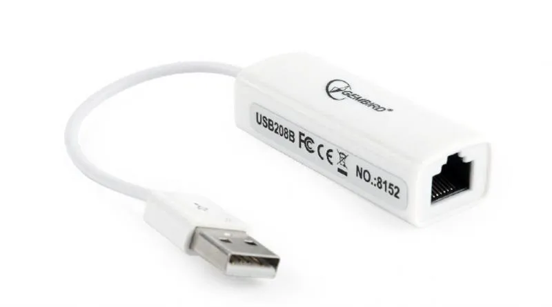 Мережевий адаптер Gembird (NIC-U2-02) USB - Fast Ethernet, білий - мініатюра 2