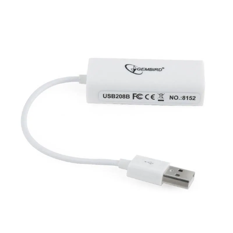 Мережевий адаптер Gembird (NIC-U2-02) USB - Fast Ethernet, білий - мініатюра 3
