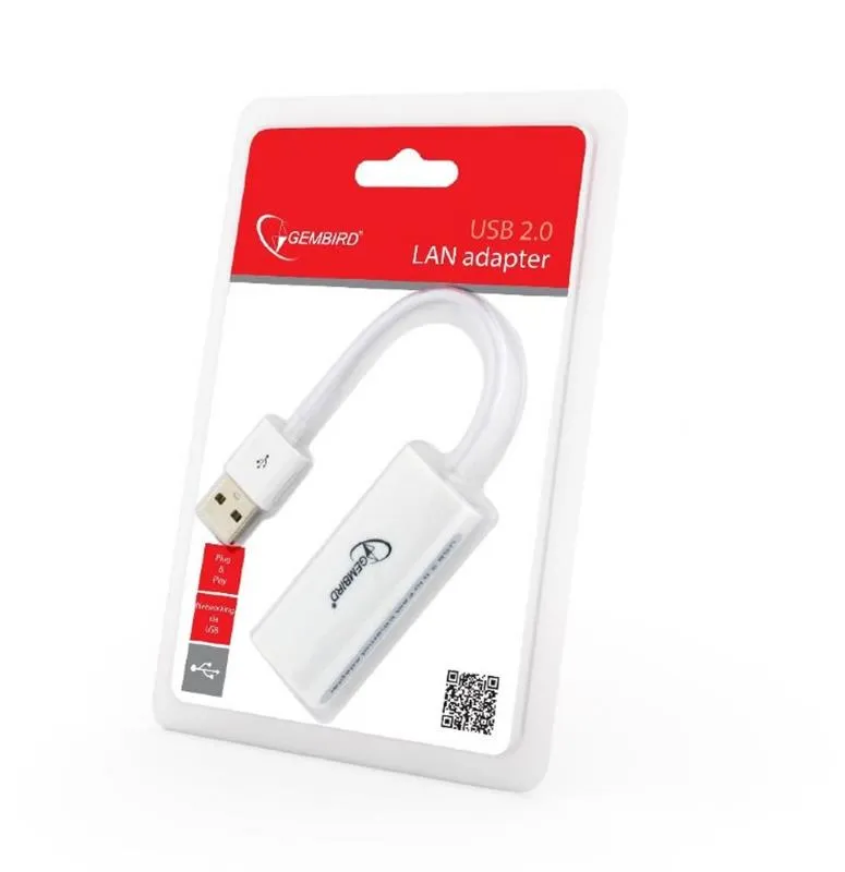 Мережевий адаптер Gembird (NIC-U2-02) USB - Fast Ethernet, білий - мініатюра 4