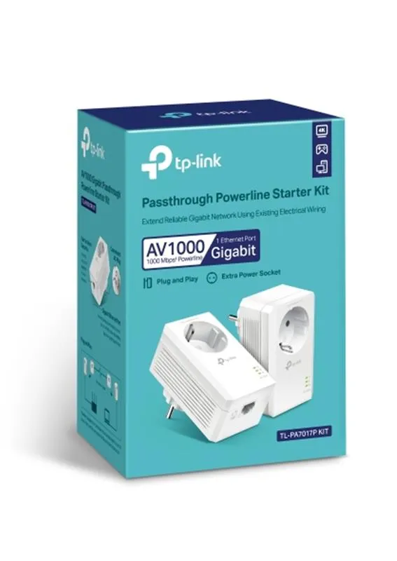 Комплект адаптерів Powerline TP-Link TL-PA7017p KIT - мініатюра 2