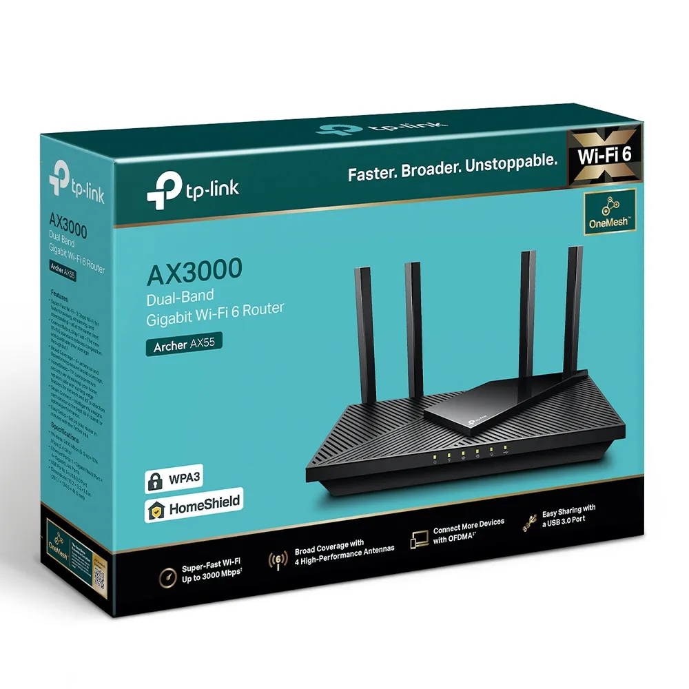Бездротовий маршрутизатор TP-Link Archer AX55 - мініатюра 5