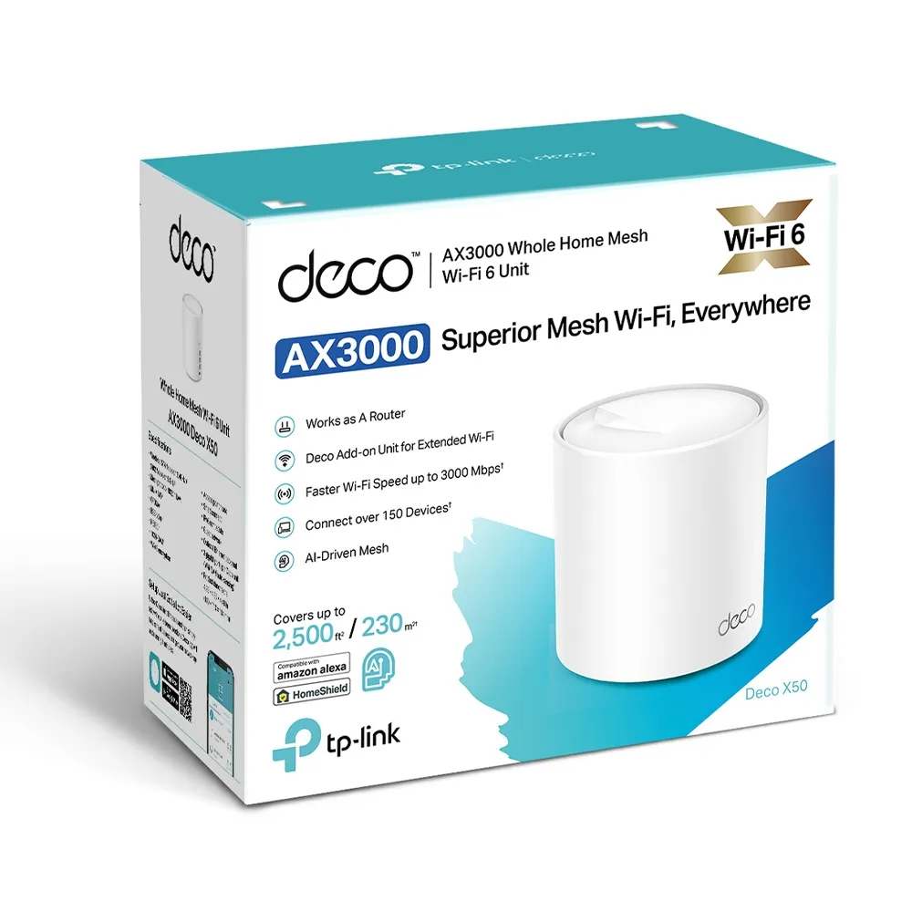 WiFi Mesh-система TP-Link Deco X50(1-pack) - мініатюра 3