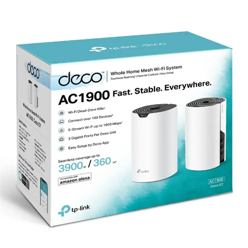 Комплект з двох Mesh Wi-Fi маршрутизаторів TP-Link Deco S7(2-pack) - мініатюра 6