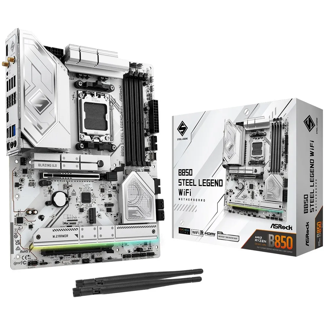 Материнська плата ASRock B850 Steel Legend WiFi Socket AM5 - зображення 1