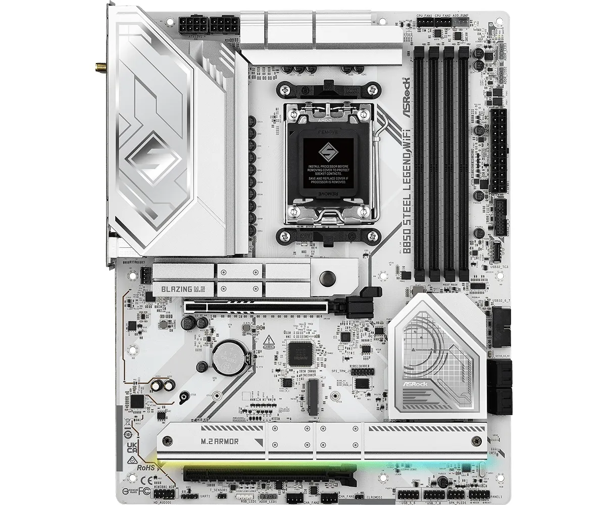 Материнська плата ASRock B850 Steel Legend WiFi Socket AM5 - мініатюра 2