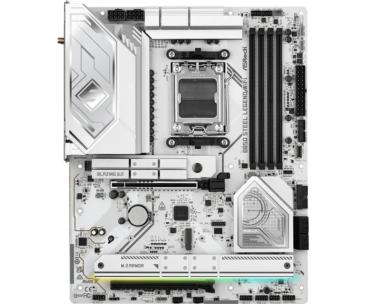 Материнська плата ASRock B850 Steel Legend WiFi Socket AM5 - мініатюра 3
