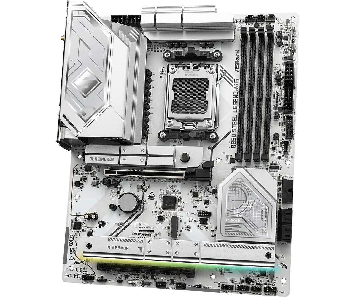 Материнська плата ASRock B850 Steel Legend WiFi Socket AM5 - мініатюра 5